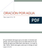 Oración Por Agua 1 de Noviembre 2023