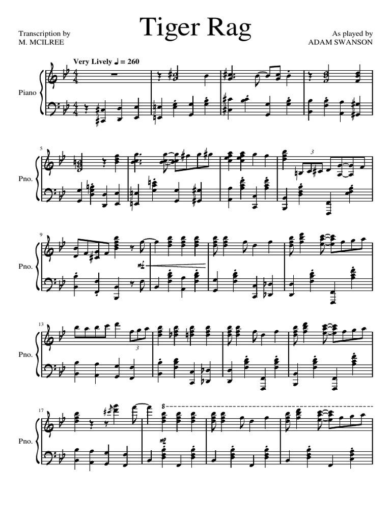 Tiger Rag | PDF