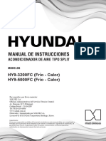 Manual de Usuario Aire Acondicionado Hyundai On Off Hy9 3200 5000 FC