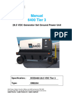 Manual 6400 Tier 3: 28.5 VDC Generator Set Ground Power Unit
