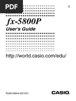 Survey Calculator - Casio FX-5800P Calculator With Surveying Programme