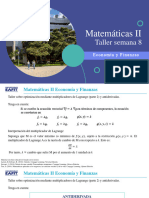 Semana 8 - Taller Matemáticas II