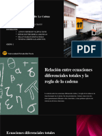 Relacion Entre Ecuaciones Diferenciales Totales y La Regla de La Cadena