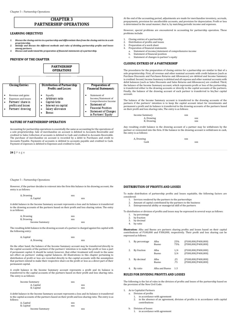 2 - Partnership Operations | PDF | Debits And Credits | Expense