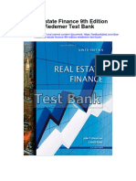 Real Estate Finance 9th Edition Wiedemer Test Bank