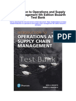 Introduction To Operations and Supply Chain Management 5th Edition Bozarth Test Bank