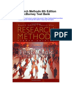 Research Methods 8th Edition Mcburney Test Bank
