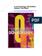 Introduction To Sociology 10th Edition Giddens Test Bank
