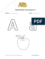 Englishalphabet Colouring Pages A Z