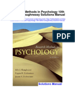 Research Methods in Psychology 10th Edition Shaughnessy Solutions Manual
