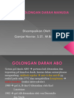 Sistem Golongan Darah Manusia Ganjar