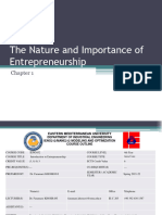 Chapter1 The Nature and Importance of Entrepreneurship