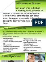 Abnormalities in Chromosomal Structure