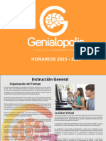 Horario Estudiantil 2023 Genialopolis