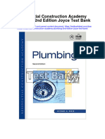 Residential Construction Academy Plumbing 2nd Edition Joyce Test Bank
