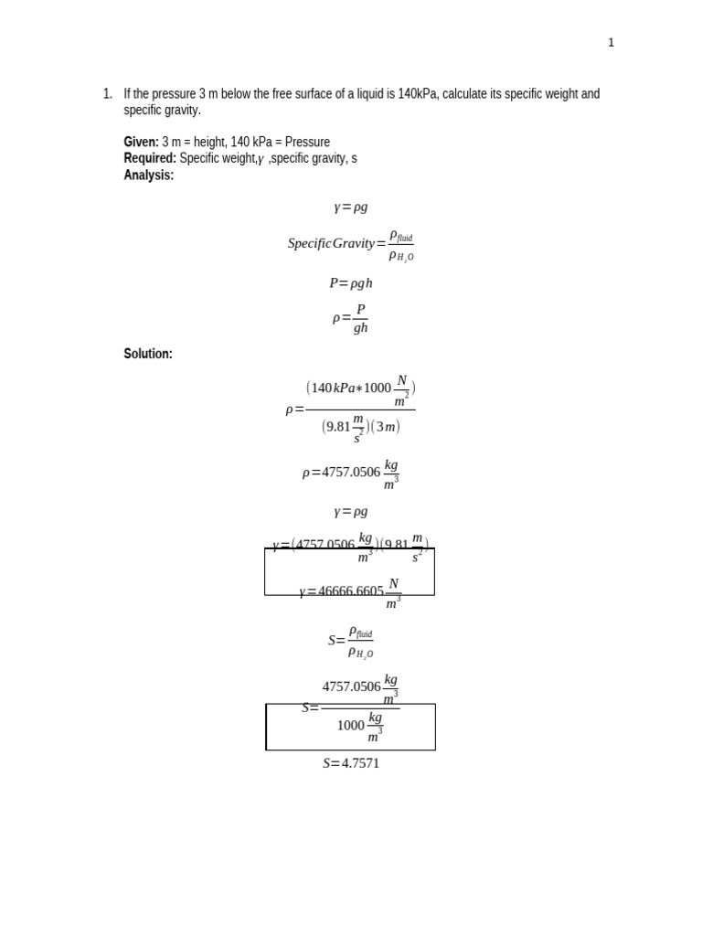 Probset Lab2 | PDF | Pressure | Phases Of Matter