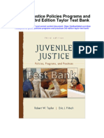 Juvenile Justice Policies Programs and Practices 3rd Edition Taylor Test Bank