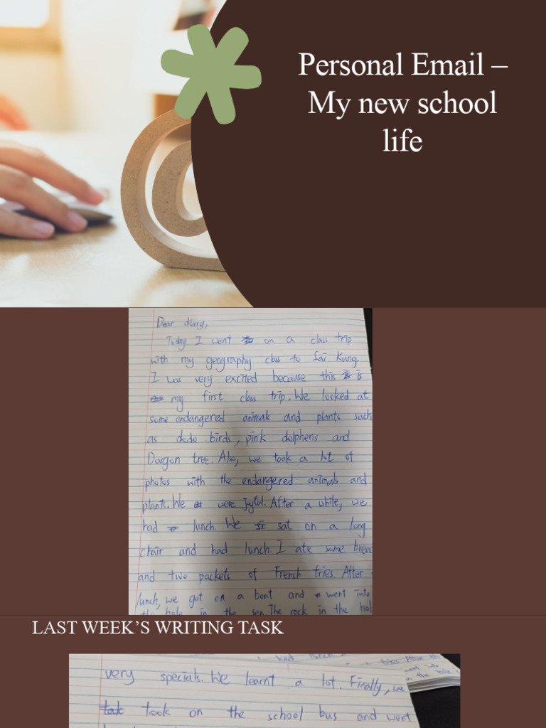 Emailing About New School Experiences | PDF