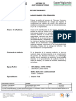 Informe Final Proceso de Recursos Humanos - Uv