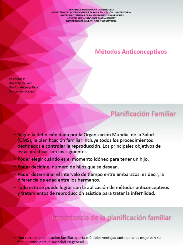 Anticonceptivos Definitivo | PDF | Control de la natalidad ...