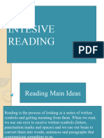 Reading of Main Ideas