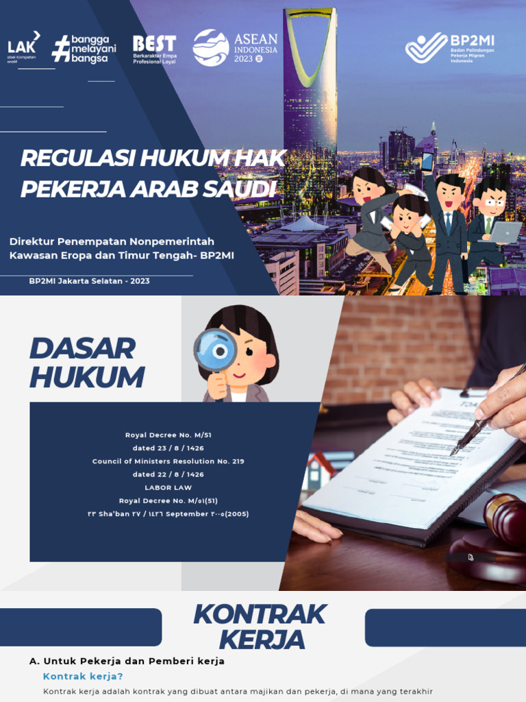 Regulasi Kontrak Kerja Pekerja Saudi | PDF