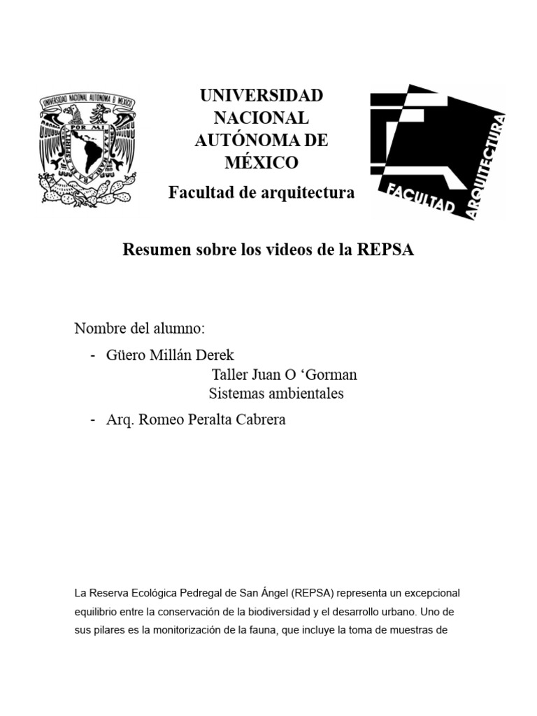 Videos de La Repsa | PDF | Biodiversidad | Fauna