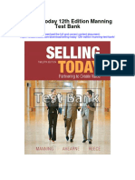 Selling Today 12th Edition Manning Test Bank