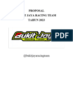 Proposal Sponsor Bukit Jaya Racing Team