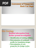 2 Stability Assessment of Temporary Rock Cut Slope