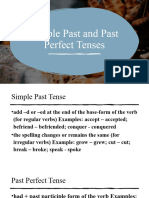 Simple Past and Past Perfect Tenses