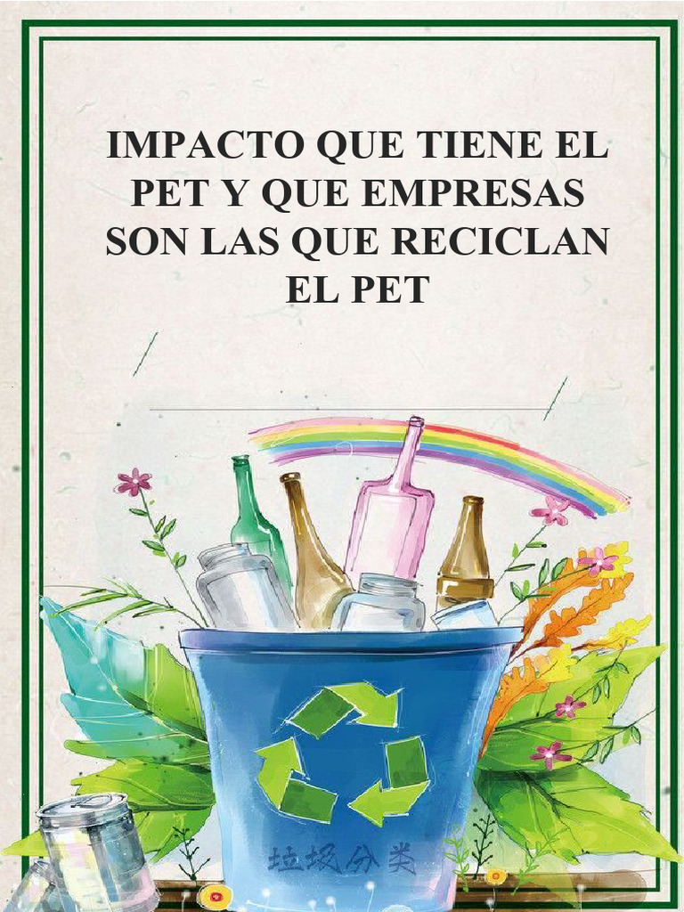 Reciclaje de PET y Empresas Líderes | PDF | El plastico | Reciclaje