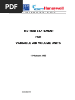 VAV Method of Statement - V2