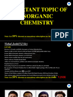 Important Topic Inorganic Chemistry
