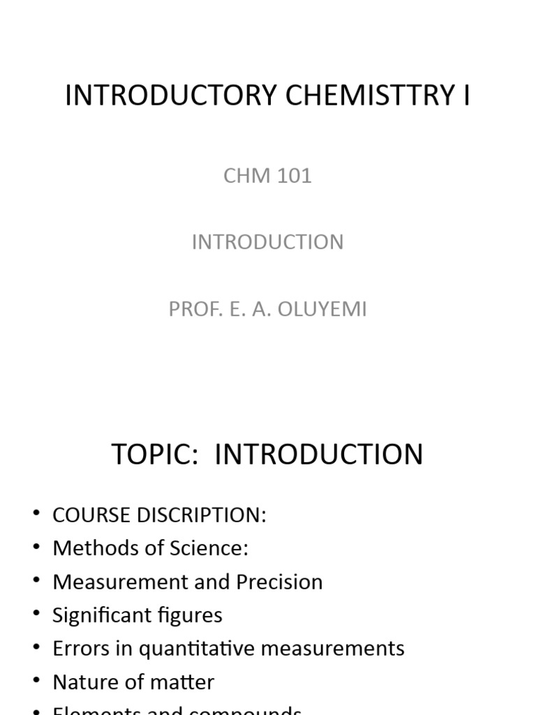 Chemistry Basics for Beginners | PDF | Significant Figures ...