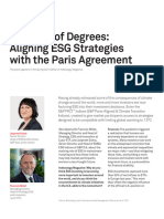 Education A Matter of Degrees Aligning Esg Strategies With The Paris Agreement
