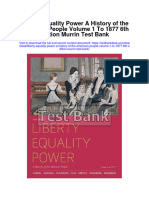 Liberty Equality Power A History of The American People Volume 1 To 1877 6th Edition Murrin Test Bank