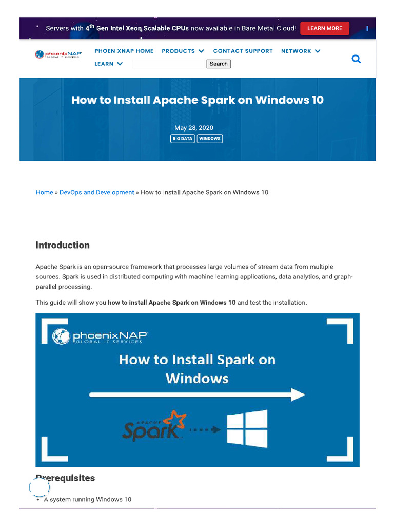 Pyspark Installation On Windows | PDF