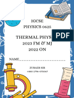 Thermal Physics 2023