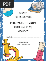 Thermal Physics 2023