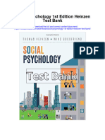 Social Psychology 1st Edition Heinzen Test Bank