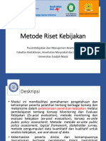 Modul 2 Metode Riset Kebijakan