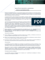 Informe General Plan de Importación y Exportaciones - 1