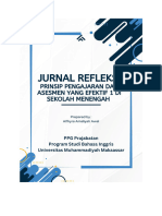 Jurnal Refleksi Prinsip Pengajaran Dan Asesmen Yang Efektif