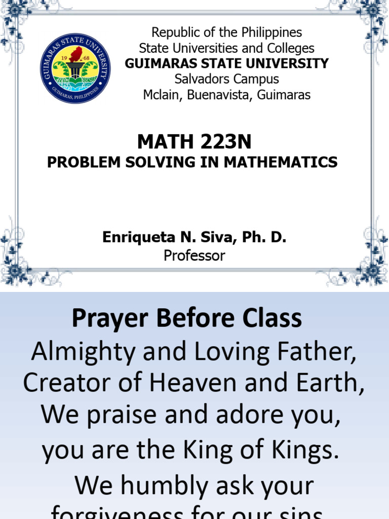 Polyas Process in Problem-Solving With Caption | PDF | Science | Cognition
