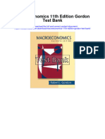 Macroeconomics 11th Edition Gordon Test Bank