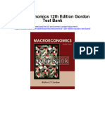 Macroeconomics 12th Edition Gordon Test Bank