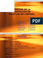 Cavitacion y Valvulas