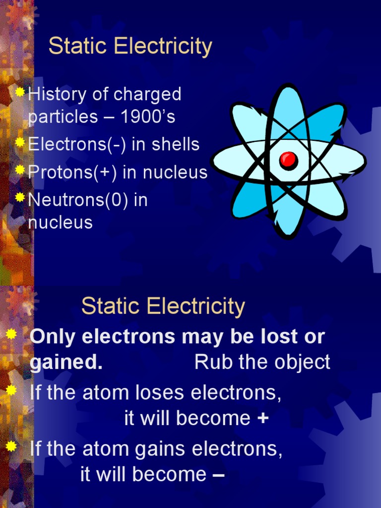 Static Electricity Electric Charge Electron