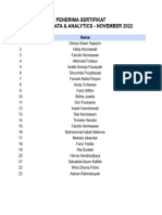 Penerima Sertifikat - Data-Driven Decisions On Video Streaming Platform